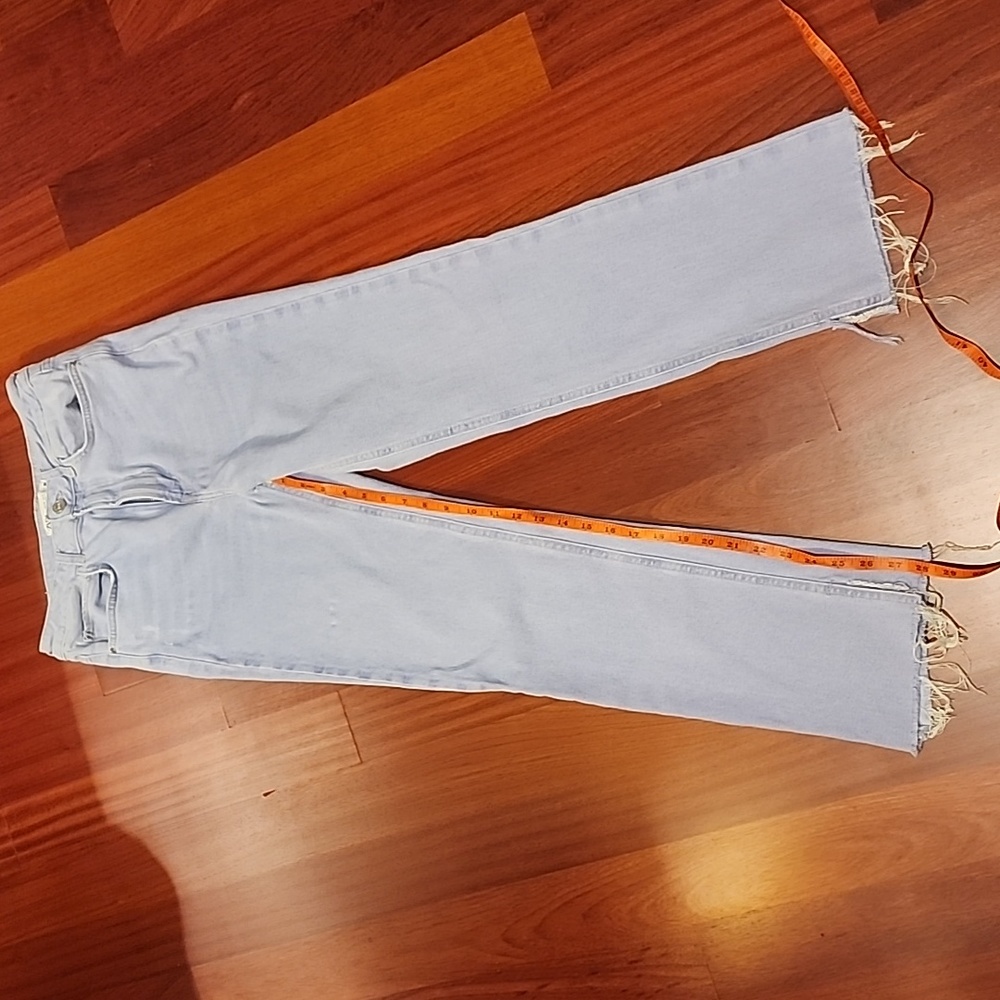 Zara Highrise Flared Side Split Jeans - image 5